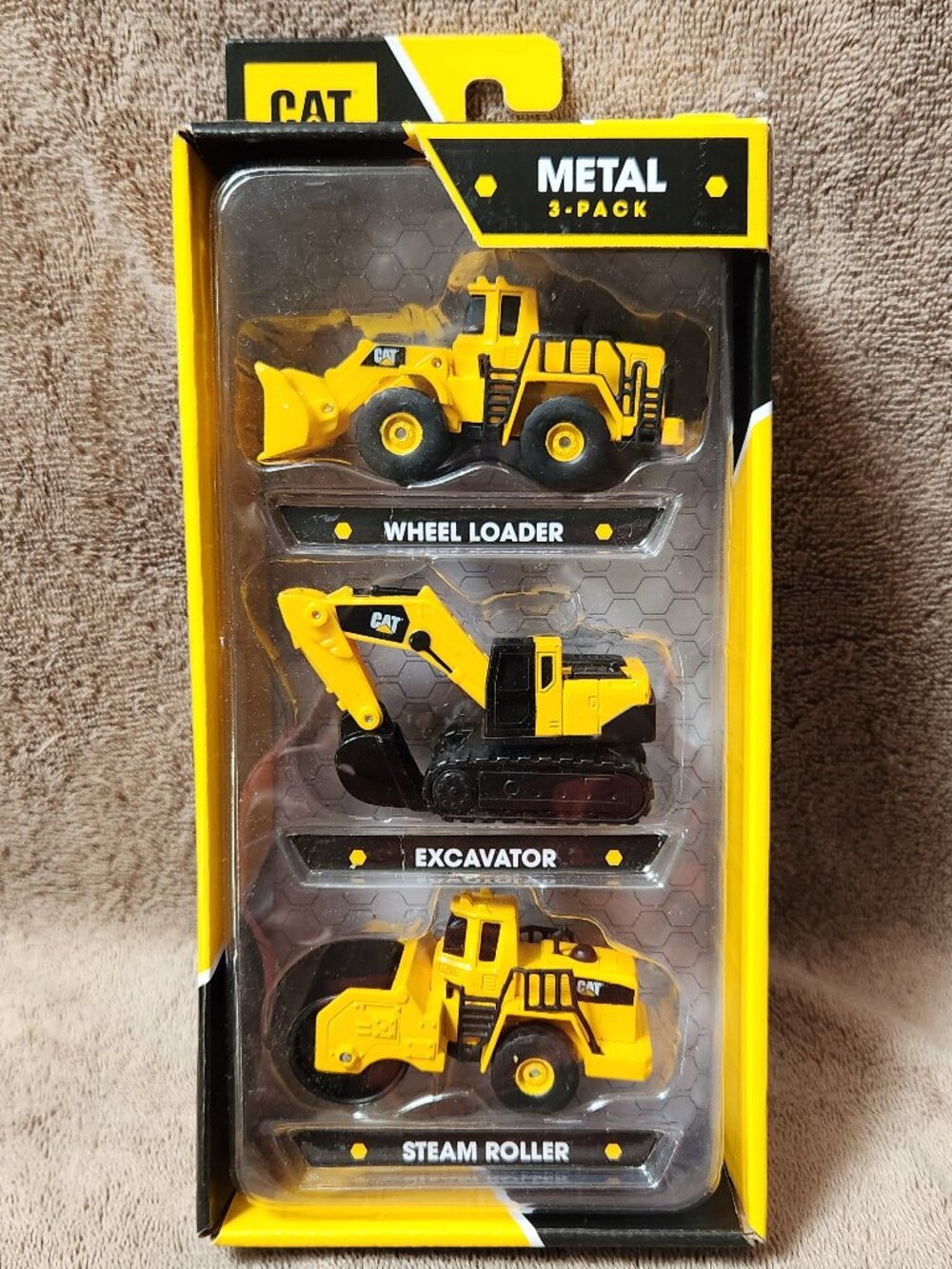CAT Die Cast Metal Construction Vehicles - Set of Three (3) - NEW